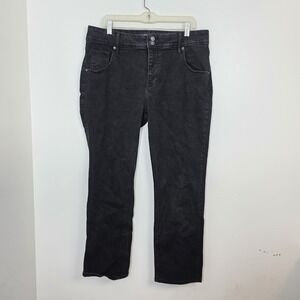 Hudson Black Straight Leg Stretch Casual Versatile High Rise Jeans Size 14